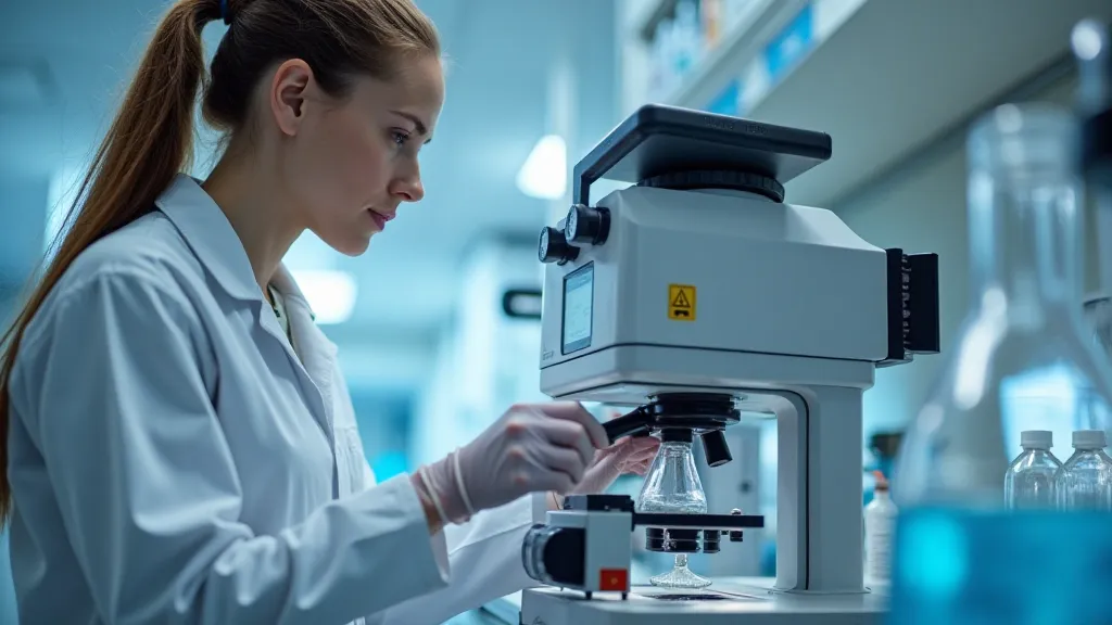 Scientist analyzing ribbon ink