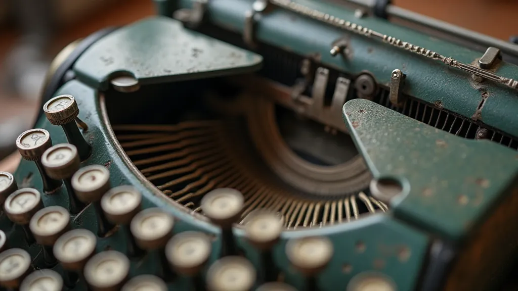 Restored antique typewriter