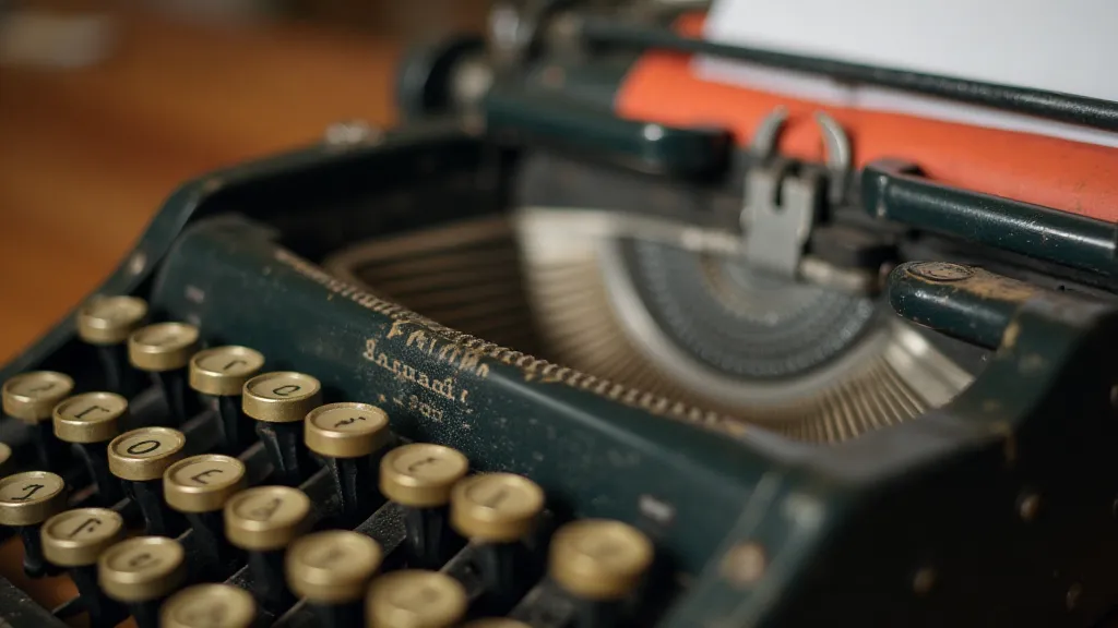 Restored typewriter with new ribbon