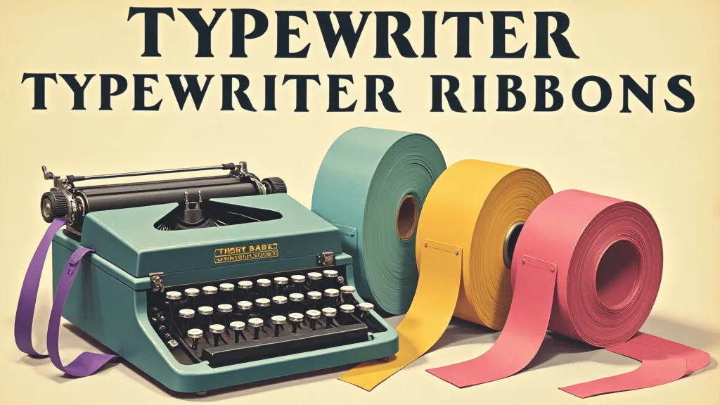 Vintage advertisement for typewriter ribbons