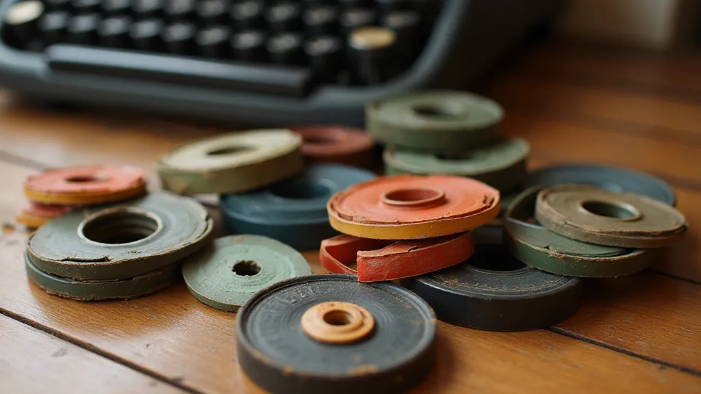 Collection of vintage typewriter ribbons
