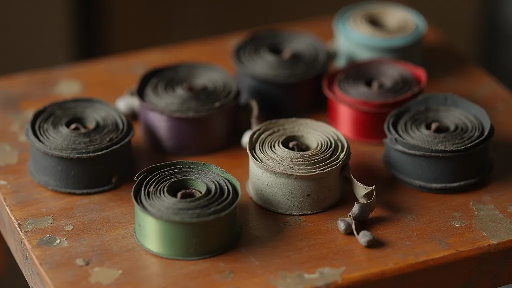 Collection of antique typewriter ribbons