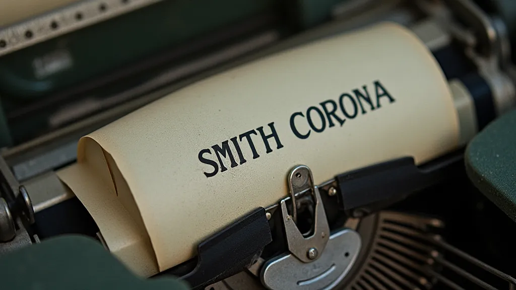 Smith Corona ribbon spool close-up