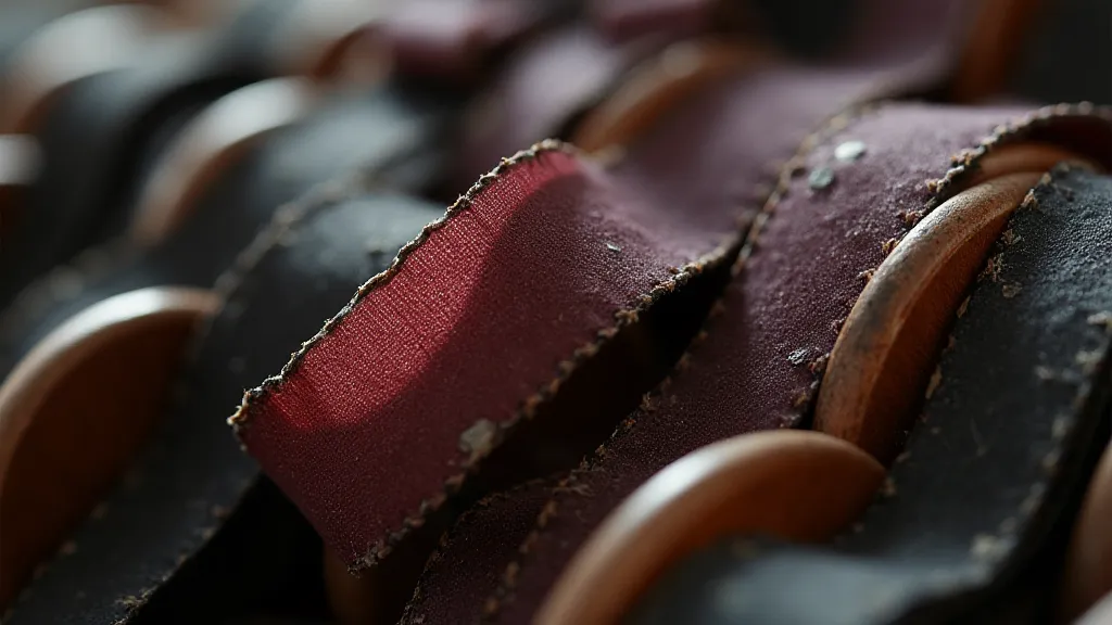 Antique typewriter ribbons on spools