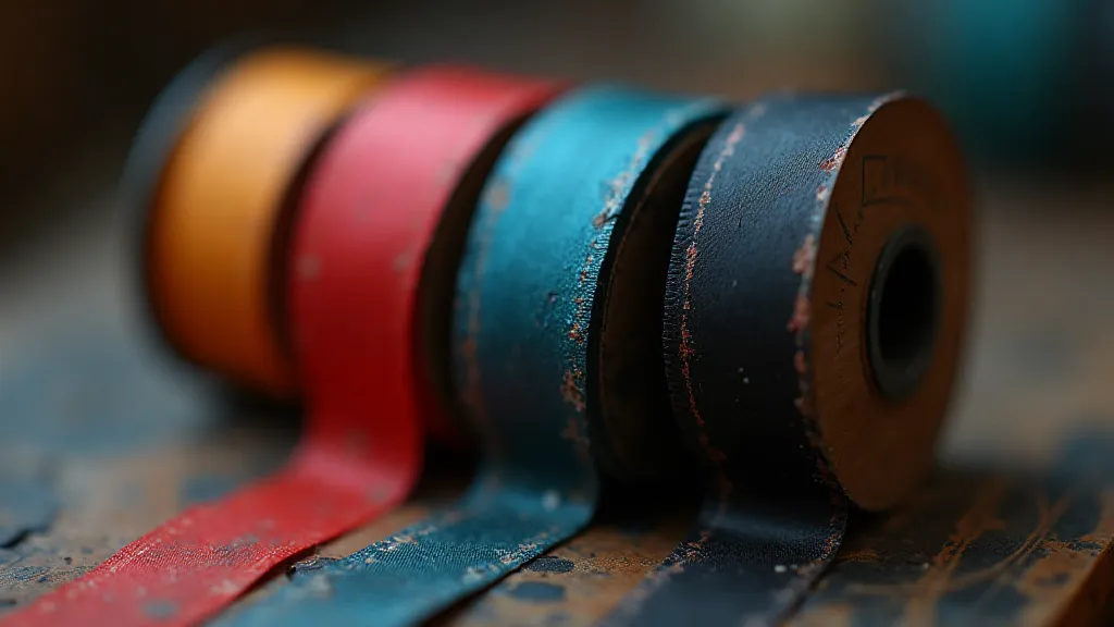 Collection of antique typewriter ribbons