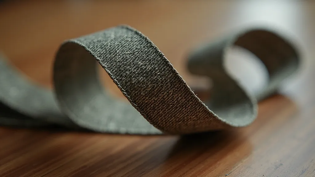 Vintage typewriter ribbon tightly coiled